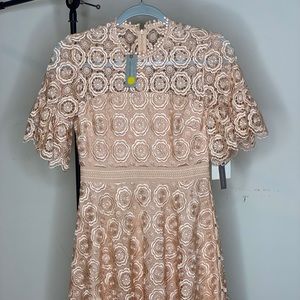 Pink Textured Dress, Anthropologie